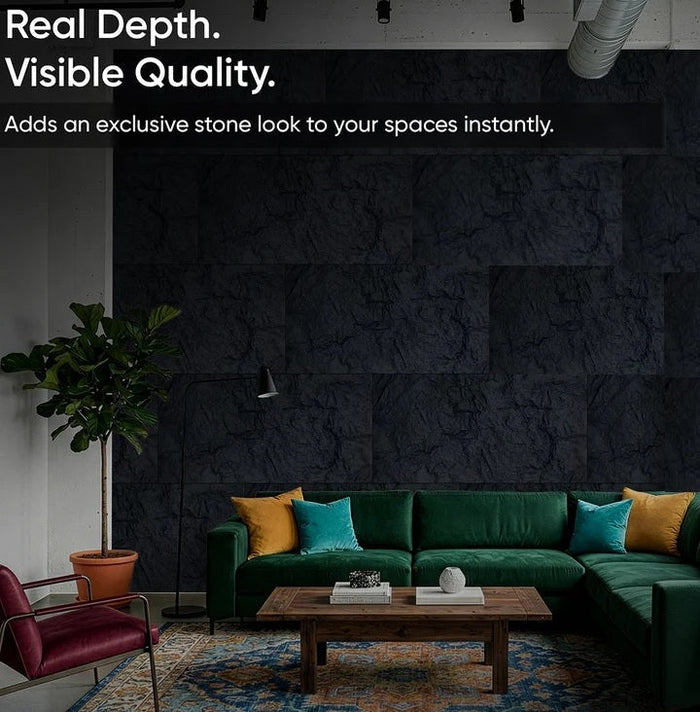 Panou Decorativ 3D din PU Imitație Piatră – imagine 1