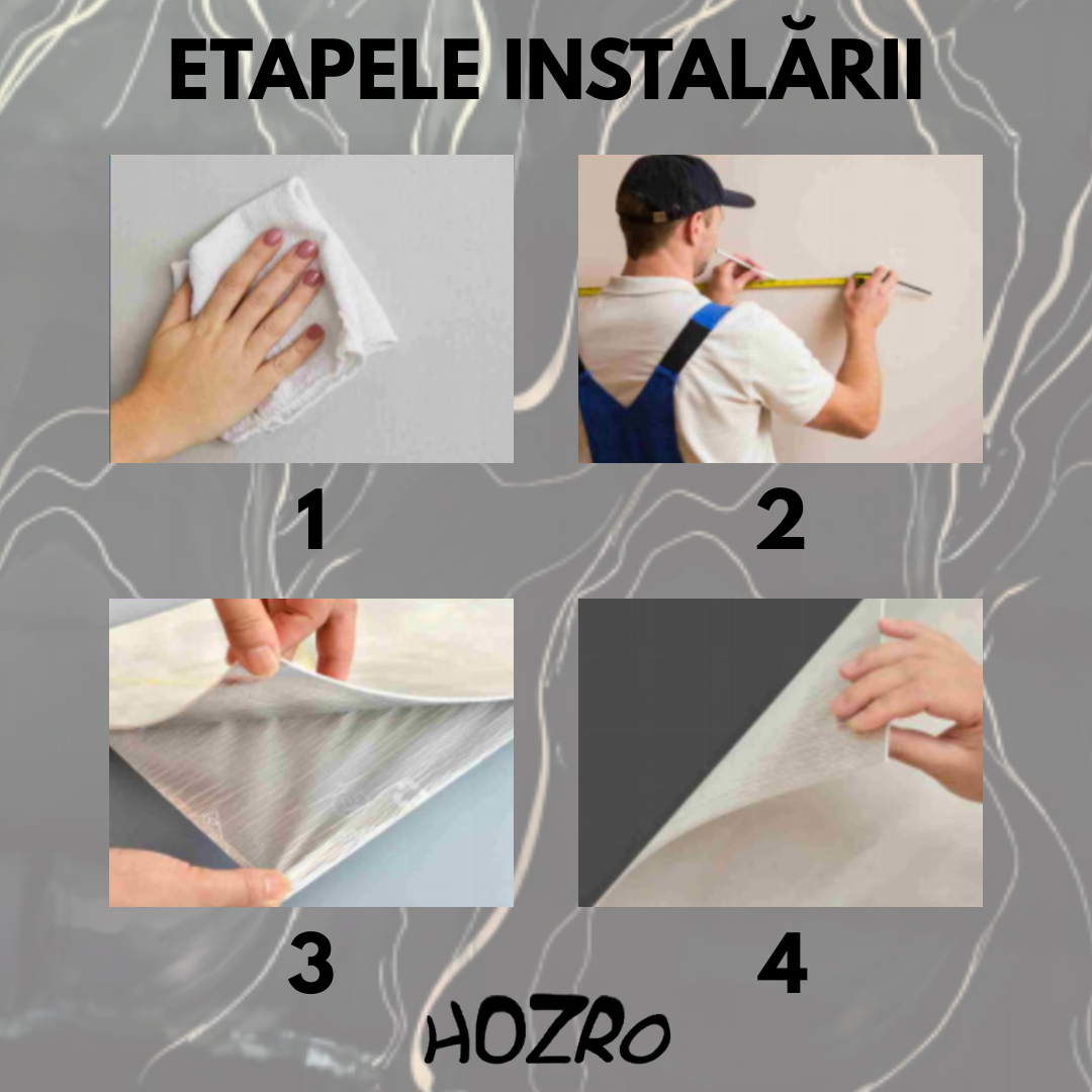 Tapet Autoadeziv Imitație Marmură – imagine 5