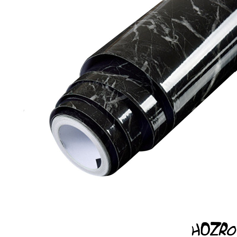 Folie Autoadezivă Imitație Marmură Negru – imagine 5