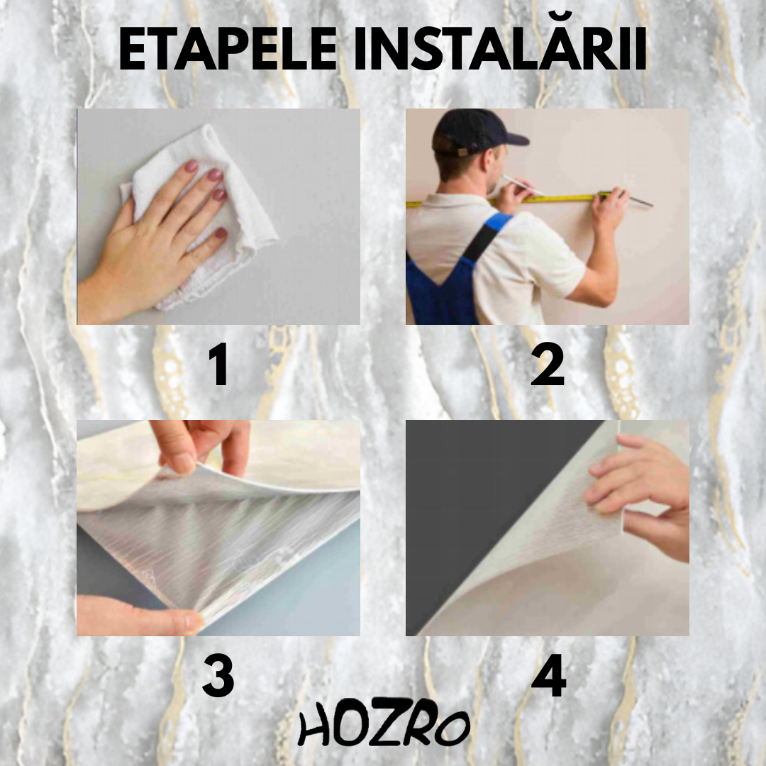 Tapet Autoadeziv Imitație Marmură – imagine 5