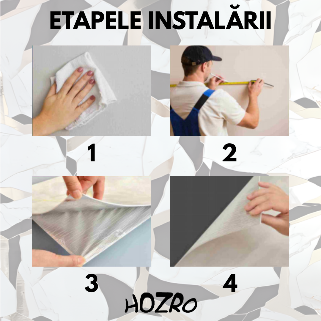 Tapet Autoadeziv Imitație Marmură – imagine 5