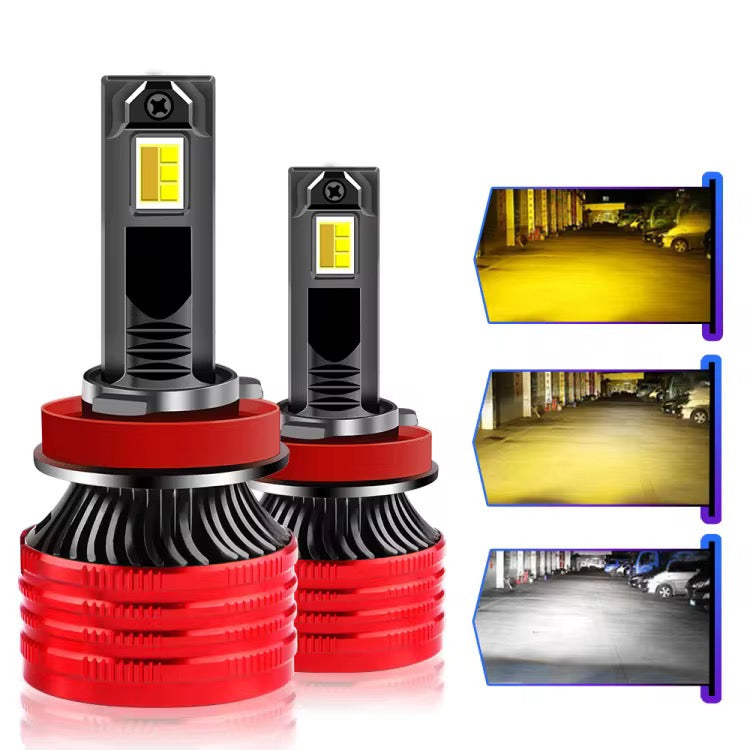 Set 2 Leduri N6 , Canbus, 180 w, 18.000lm, 4300k culoarea originala, IP68, compatibil H1, H7, H11