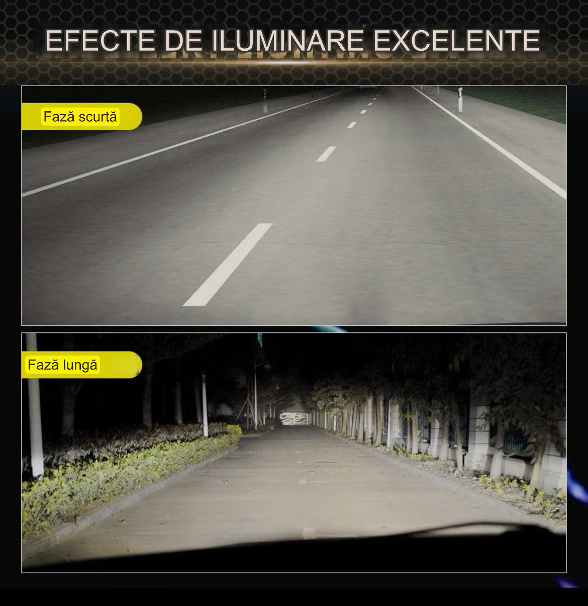 Set 2 becuri LED,CanBus,100w 15000lm , alb 6000k, IP68, compatibil H1, H4, H7, H11