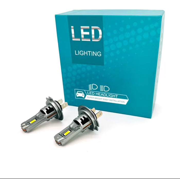 Set 2 Becuri Led K7 1 la 1  ,Canbus,Fara polaritate 100w, 10.000lm, alb 6000k, IP68, compatibil H1, H4, H7, H11,HB3,HB4,9012