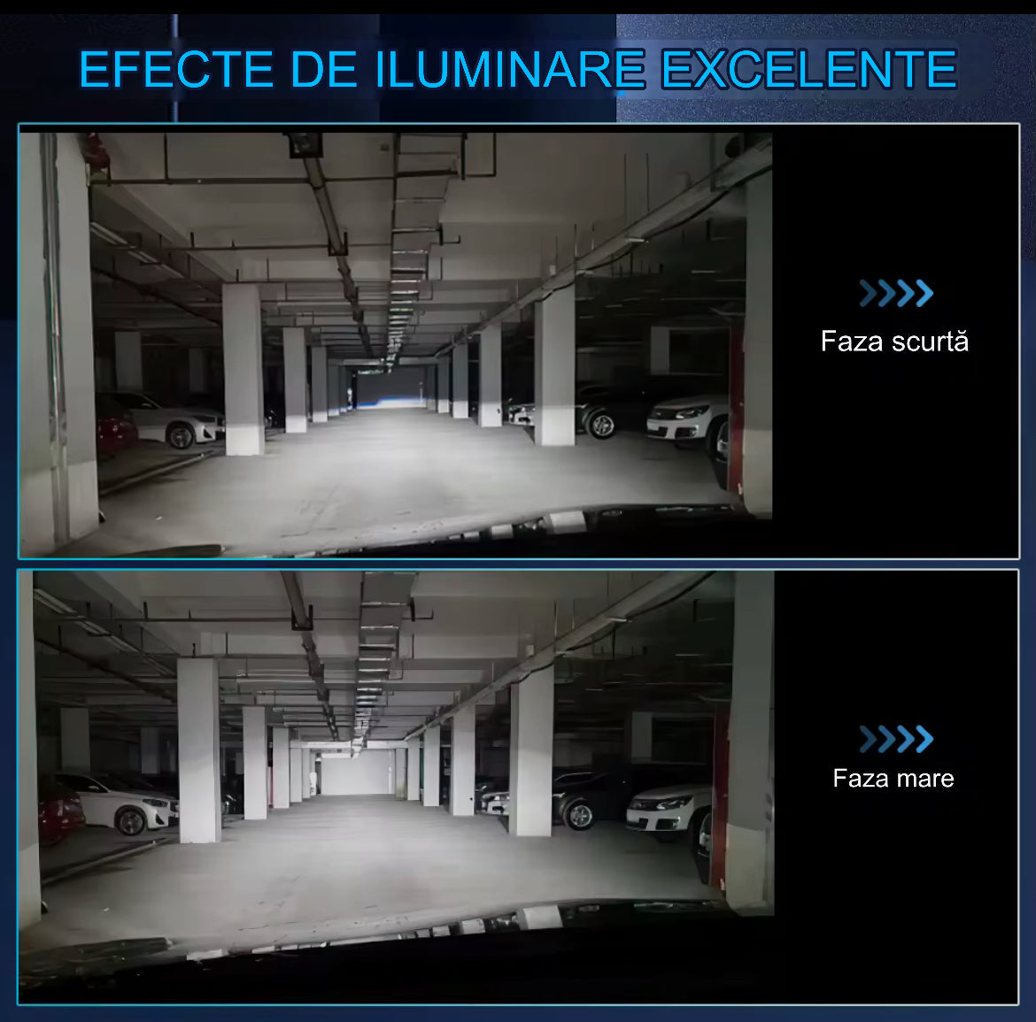 Set 2 becuri LED auto 6000K, 12V, fără polaritate, IP68, compatibile H1 H4 H7 H11 HB3 HB4 9012 - Compatibile 1:1