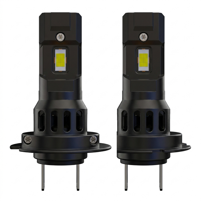 Set 2 becuri LED auto 6000K, 12V, fără polaritate, IP68, compatibile H1 H4 H7 H11 HB3 HB4 9012 - Compatibile 1:1