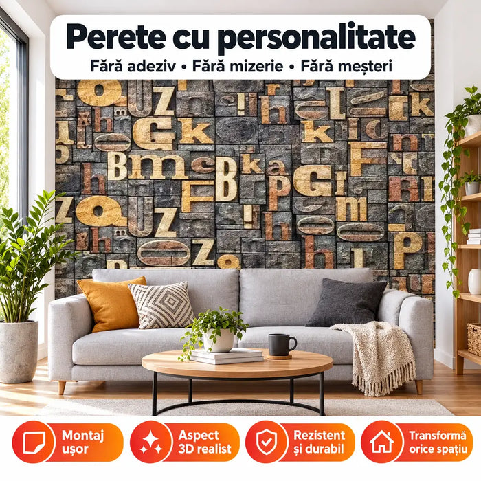 Tapet 3D Autoadeziv Imitație Cărămidă – imagine 3