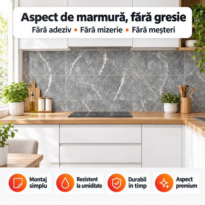 Plăci Autoadezive Imitație Marmură – imagine 3