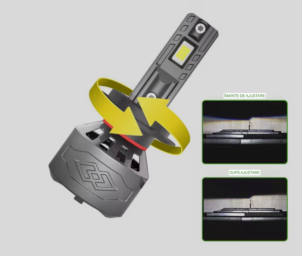 Set 2 Leduri Element ,Canbus, 150w, 21.000lm, alb 6000k, IP68, compatibil H1, H4, H7, H11
