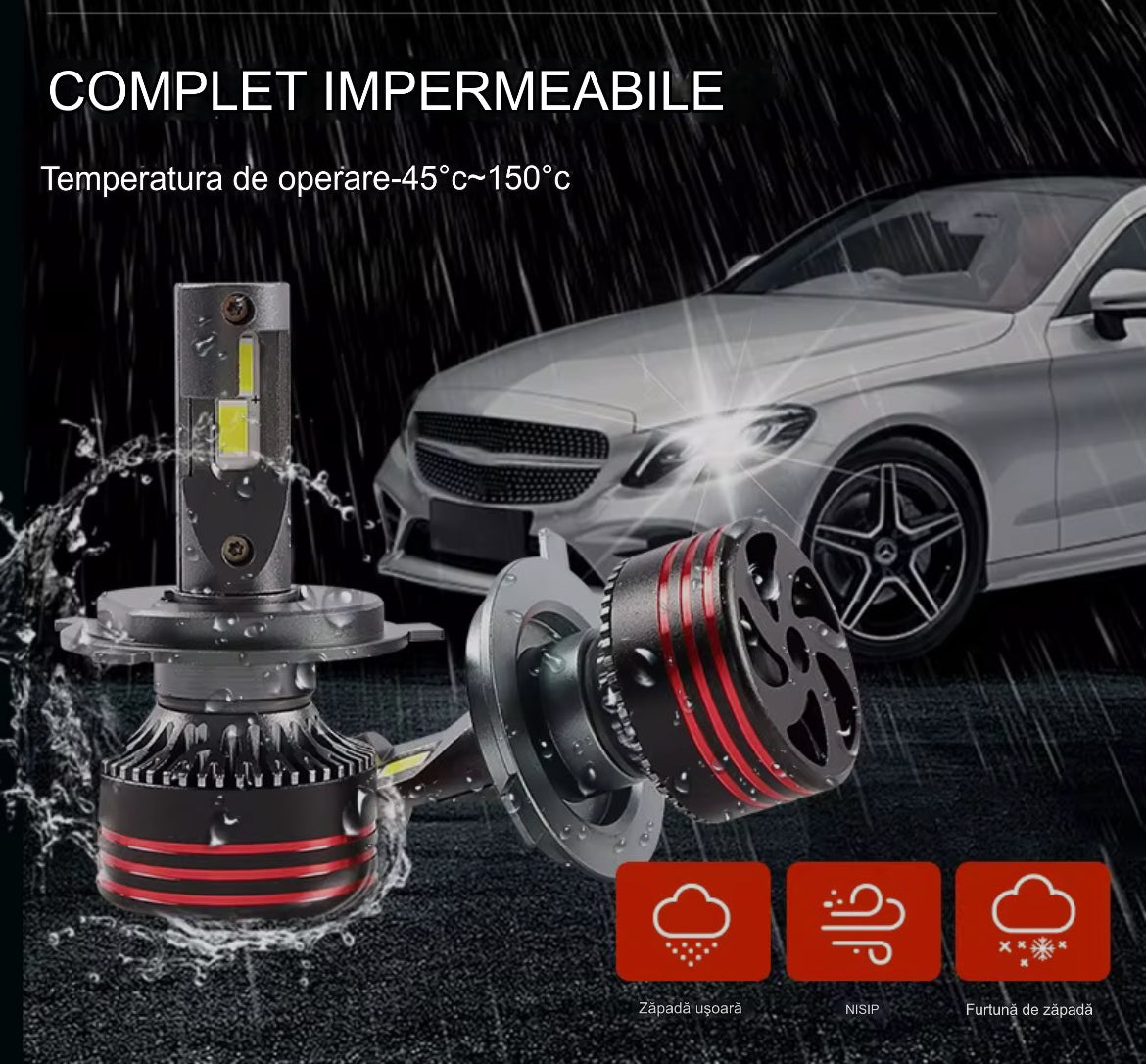 Set 2 Leduri Element ,Canbus, 150w, 21.000lm, alb 6000k, IP68, compatibil H1, H4, H7, H11