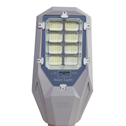Lampă Solară Profesionala LED AURUM by Innova 600W – Panou Solar Separat, IP66, Telecomandă + Kit Complet de Montaj