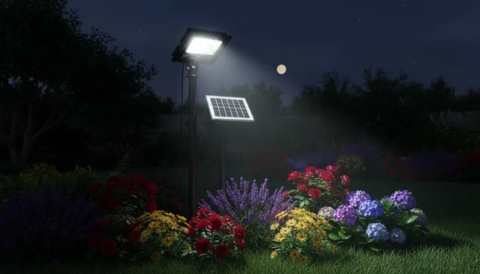 Proiector LED Solar INNOVA 100,200,400,600,800W – Panou Solar Extern, Telecomandă, Protecție IP66