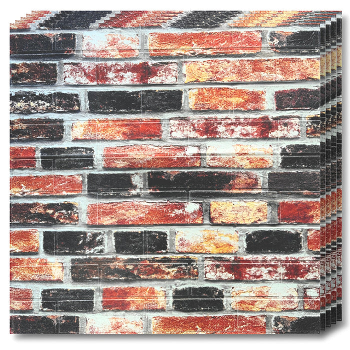 Tapet 3D Autoadeziv Model Cărămizi Abstracte, Multicolor – imagine 5